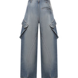 Jeans cargo in denim AA9P1400D026D A56 ALAIA 