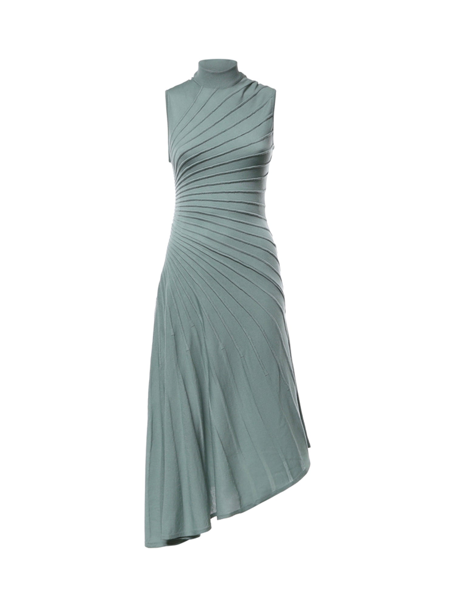 Abito midi modellante in lana AA9R2569K162C 680 ALAIA 