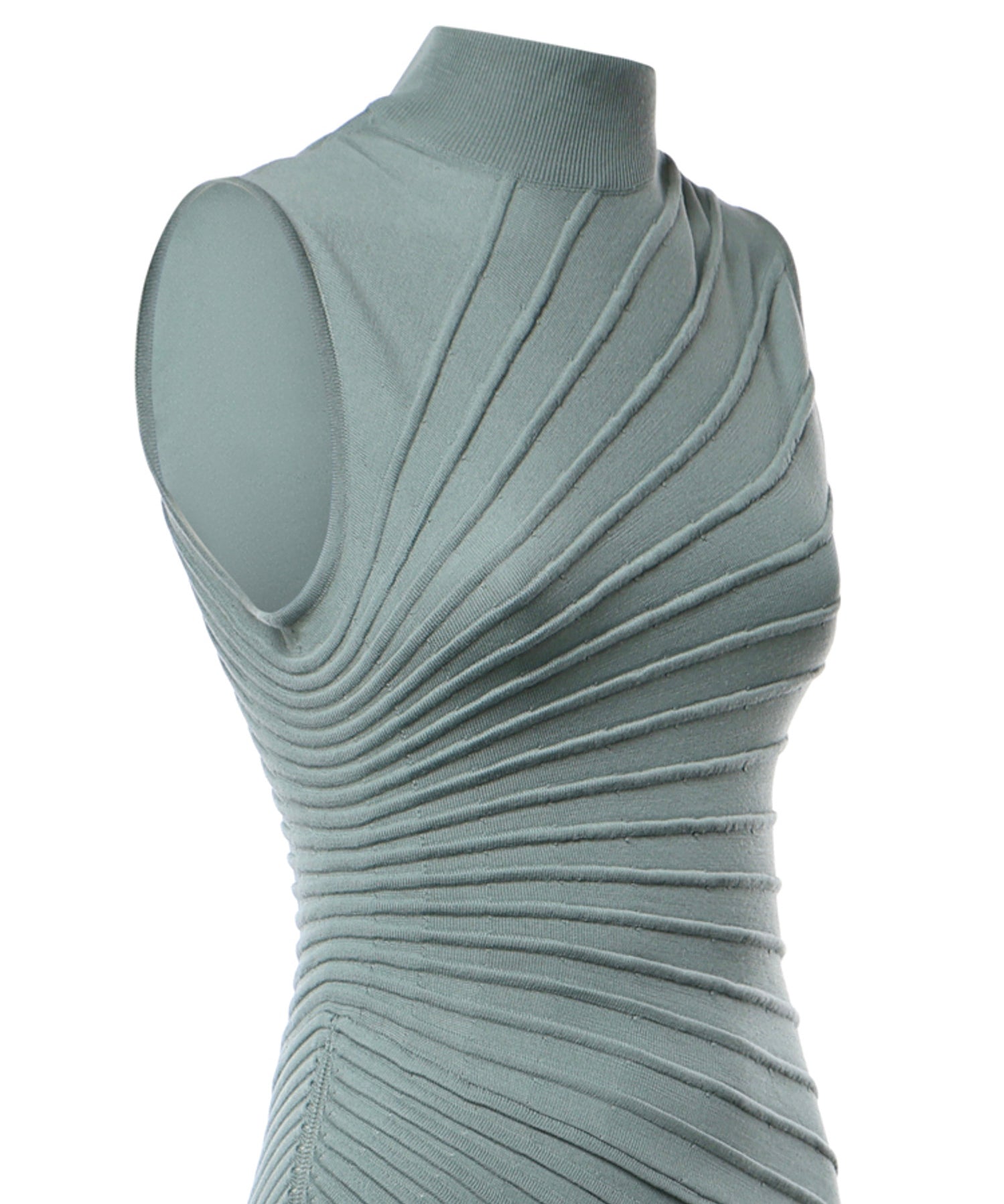 Abito midi modellante in lana AA9R2569K162C 680 ALAIA 