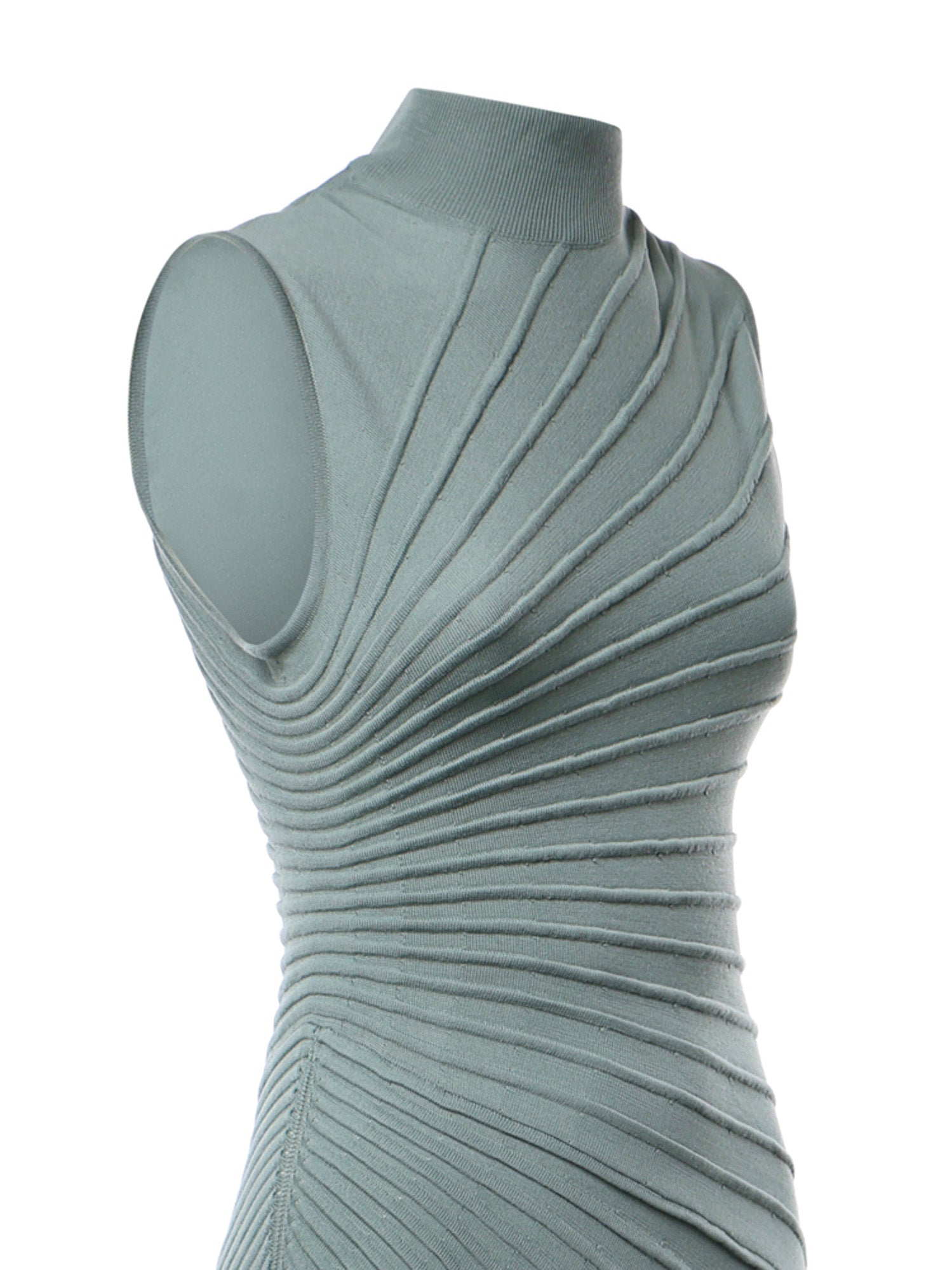 Abito midi modellante in lana AA9R2569K162C 680 ALAIA 