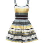 Abito corto in maglia a righe AA9R3100K266D 908 ALAIA 