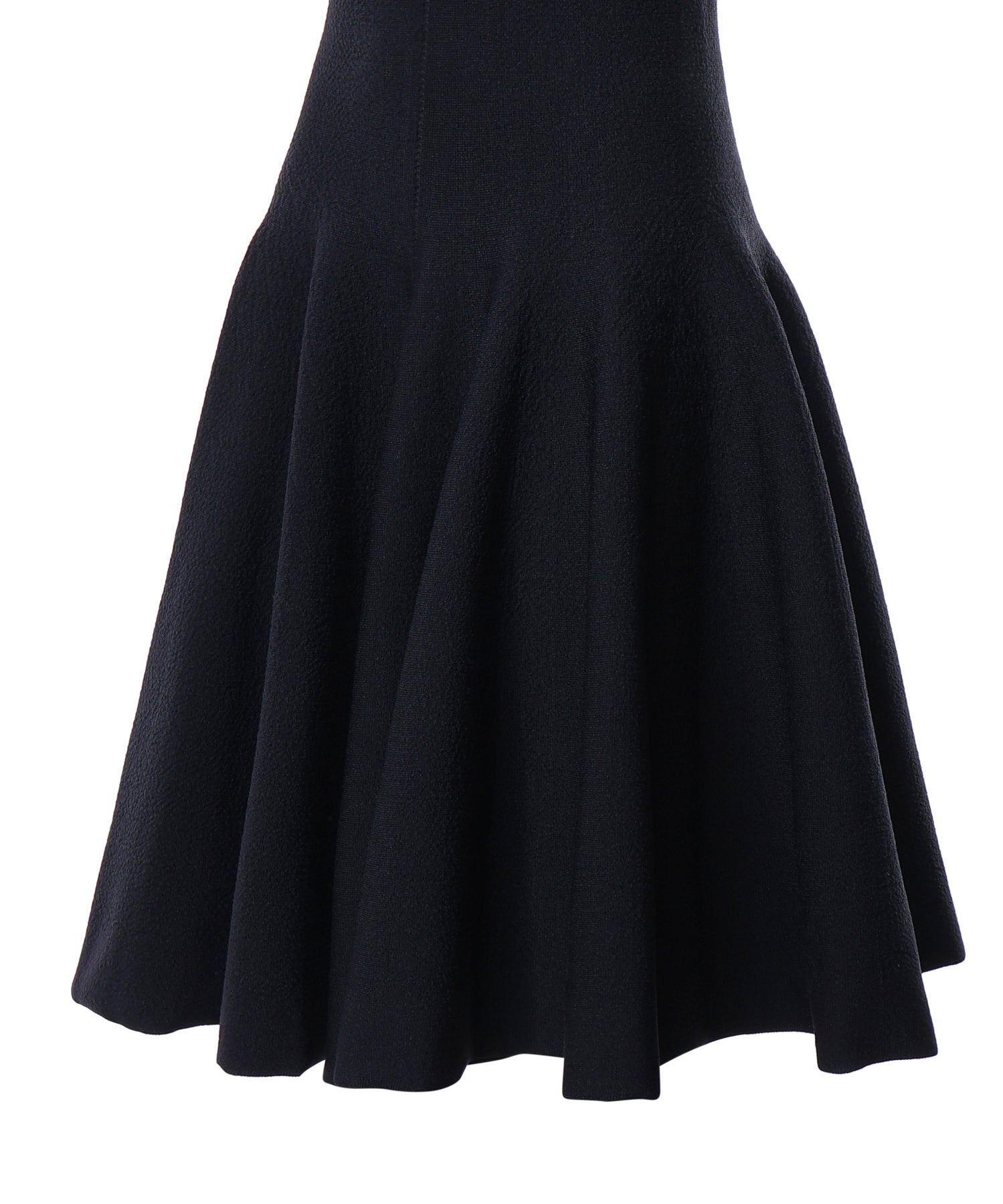 Abito midi in maglia con incrocio sul davanti AA9R3117K212D 537 ALAIA 