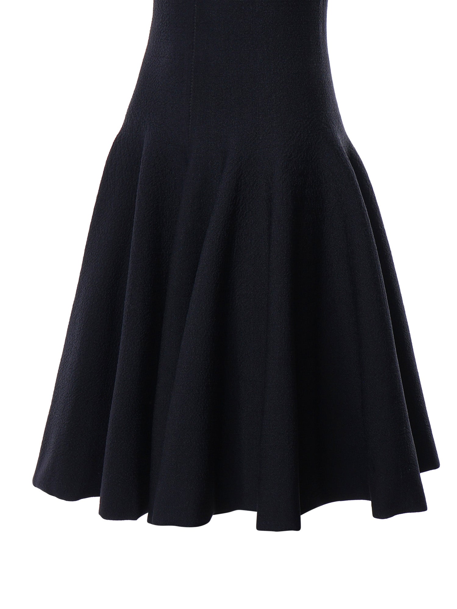 Abito midi in maglia con incrocio sul davanti AA9R3117K212D 537 ALAIA 