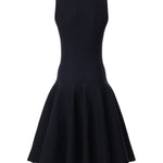 Abito midi in maglia con incrocio sul davanti AA9R3117K212D 537 ALAIA 
