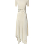 Abito in jersey con cintura AA9R3137J090D 102 ALAIA 
