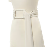 Abito in jersey con cintura AA9R3137J090D 102 ALAIA 
