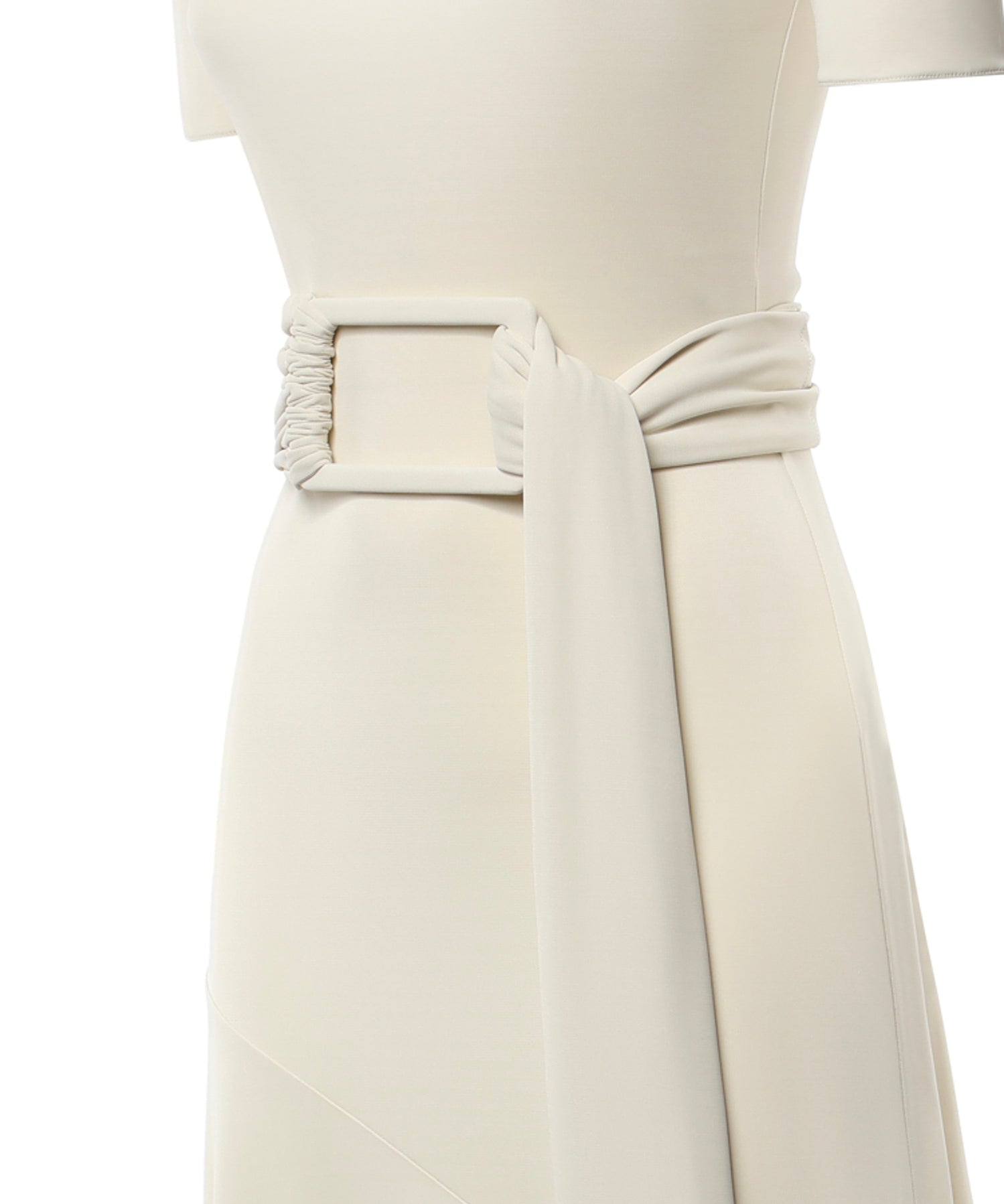 Abito in jersey con cintura AA9R3137J090D 102 ALAIA 