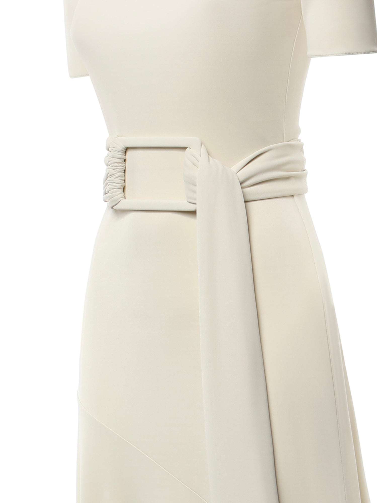 Abito in jersey con cintura AA9R3137J090D 102 ALAIA 