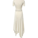 Abito in jersey con cintura AA9R3137J090D 102 ALAIA 