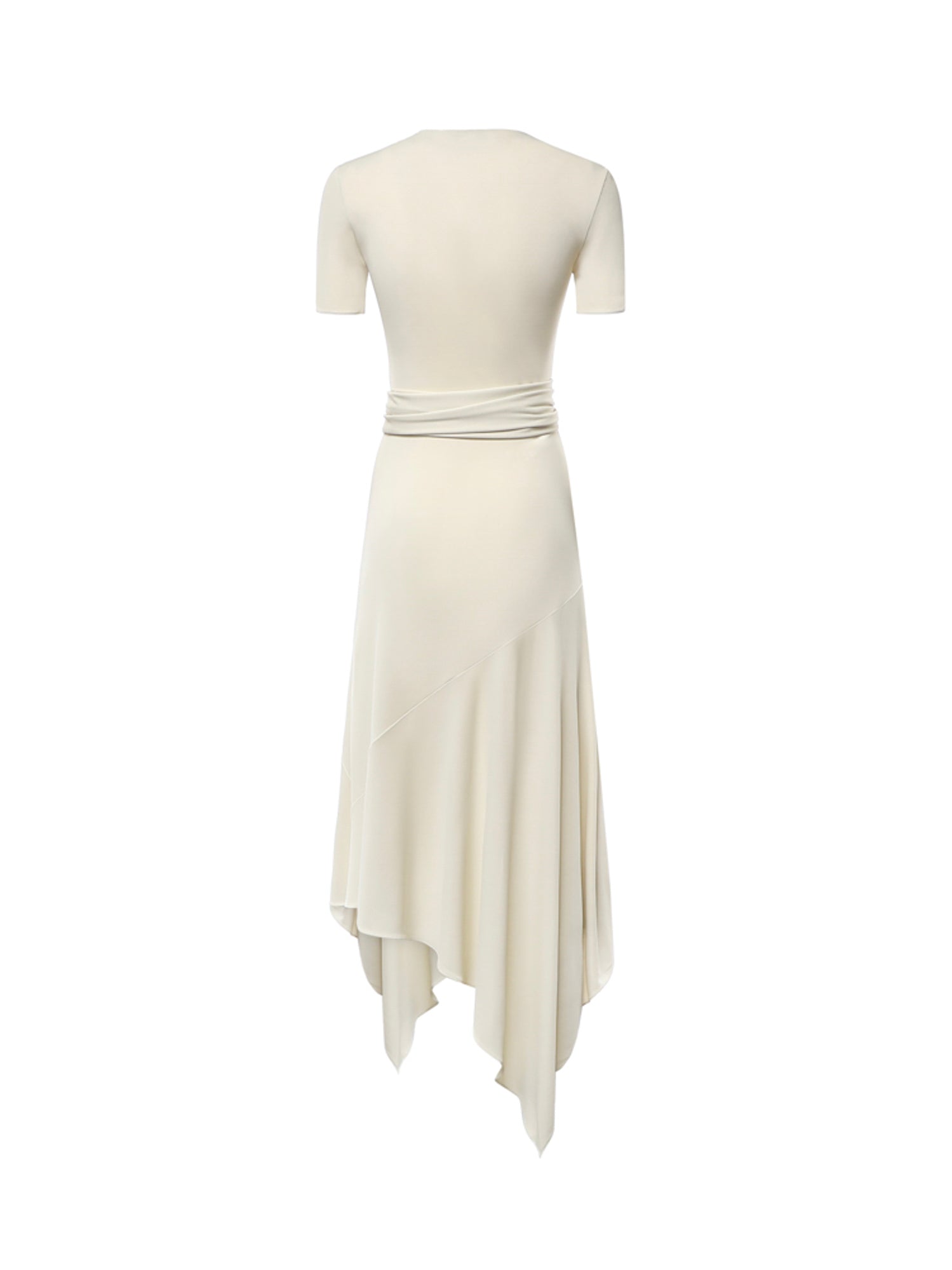 Abito in jersey con cintura AA9R3137J090D 102 ALAIA 