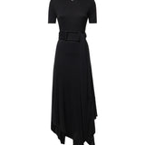Abito in jersey con cintura AA9R3137J090D 995 ALAIA 
