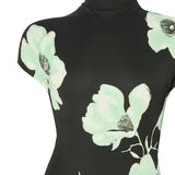 Abito drappeggiato con stampa AA9R3173J120D A74 ALAIA 