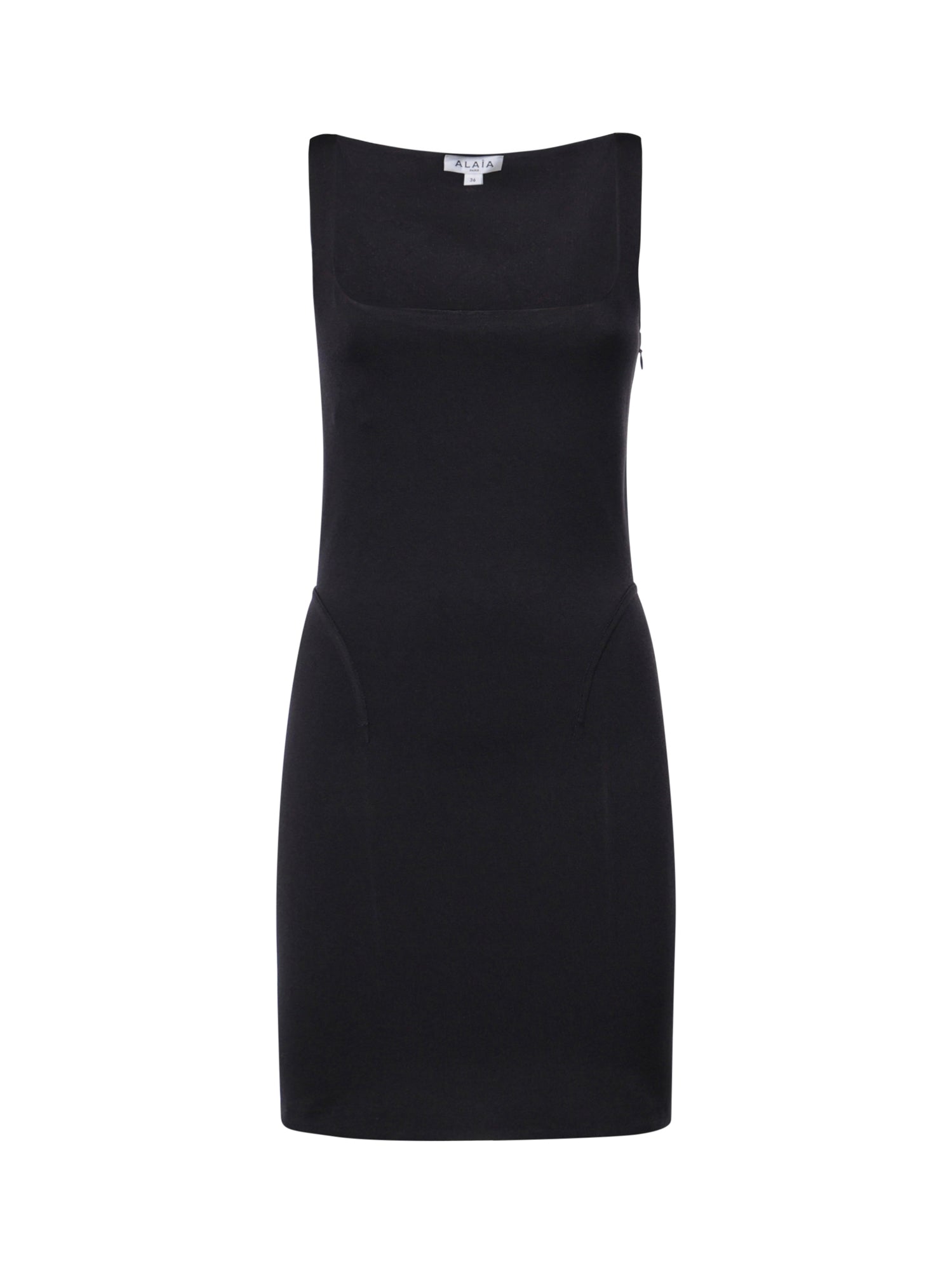 Abito mini in maglia di seta AA9R3270K295D 995 ALAIA 