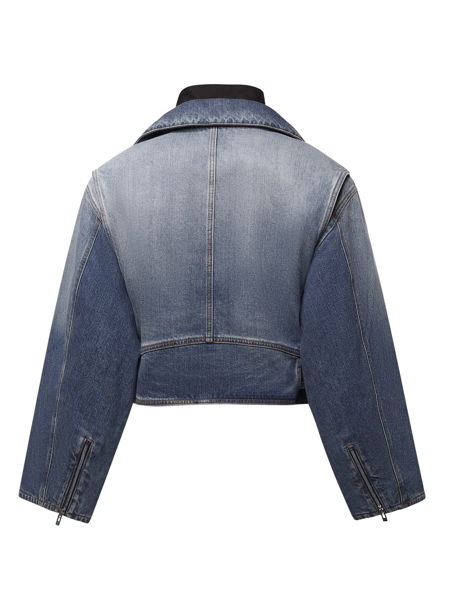 Giacca cropped Reverse in denim AA9V1316D026D A56 ALAIA 