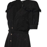 Abito midi in jacquard di seta moiré FABX4413F4835 0900 ALESSANDRA RICH 