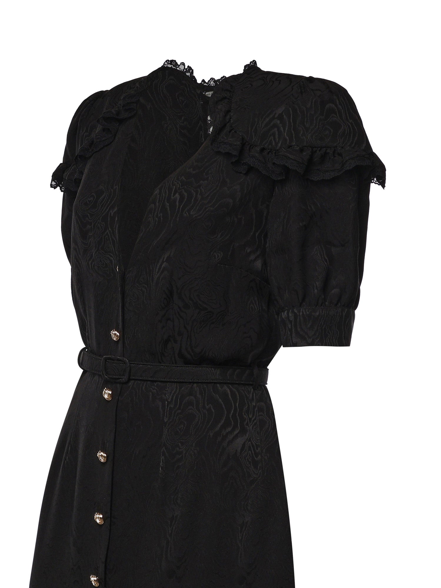 Abito midi in jacquard di seta moiré FABX4413F4835 0900 ALESSANDRA RICH 