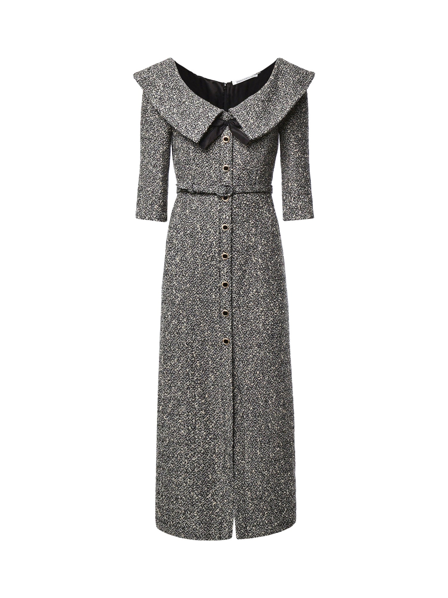 Abito midi in tweed misto cotone e lana FABX4529F4839 0922 ALESSANDRA RICH 