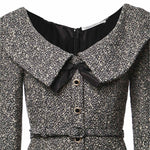 Abito midi in tweed misto cotone e lana FABX4529F4839 0922 ALESSANDRA RICH 