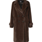 Cappotto doppiopetto in lana 27AL312 MARRONE ALISHEVA 