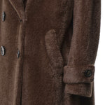 Cappotto doppiopetto in lana 27AL312 MARRONE ALISHEVA 