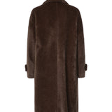 Cappotto doppiopetto in lana 27AL312 MARRONE ALISHEVA 