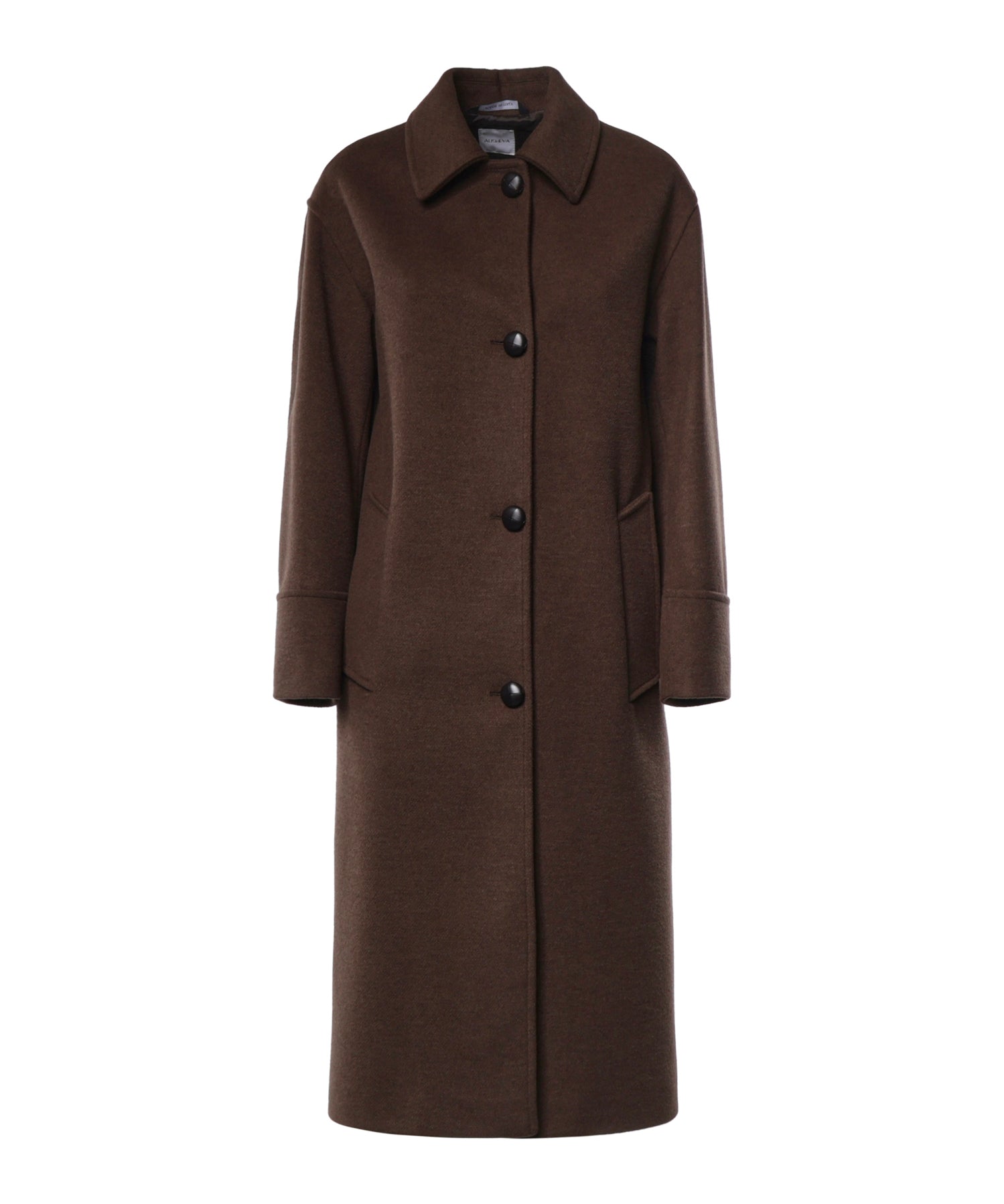 Cappotto Marlin in lana 27AL315 MARRONE ALISHEVA 