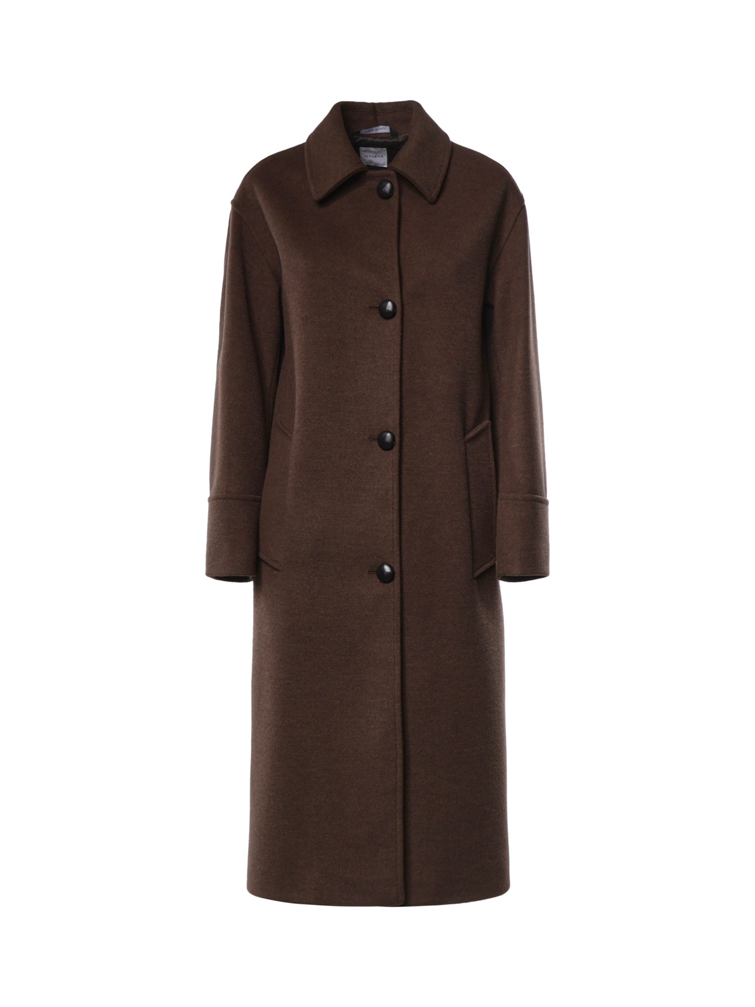 Cappotto Marlin in lana 27AL315 MARRONE ALISHEVA 