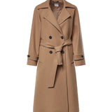 Cappotto doppiopetto in lana 27AL318 CAMMELLO ALISHEVA 