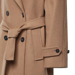 Cappotto doppiopetto in lana 27AL318 CAMMELLO ALISHEVA 