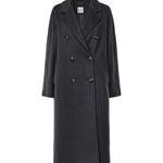 Cappotto doppiopetto in lana 27AL321 ANTRACITE ALISHEVA 