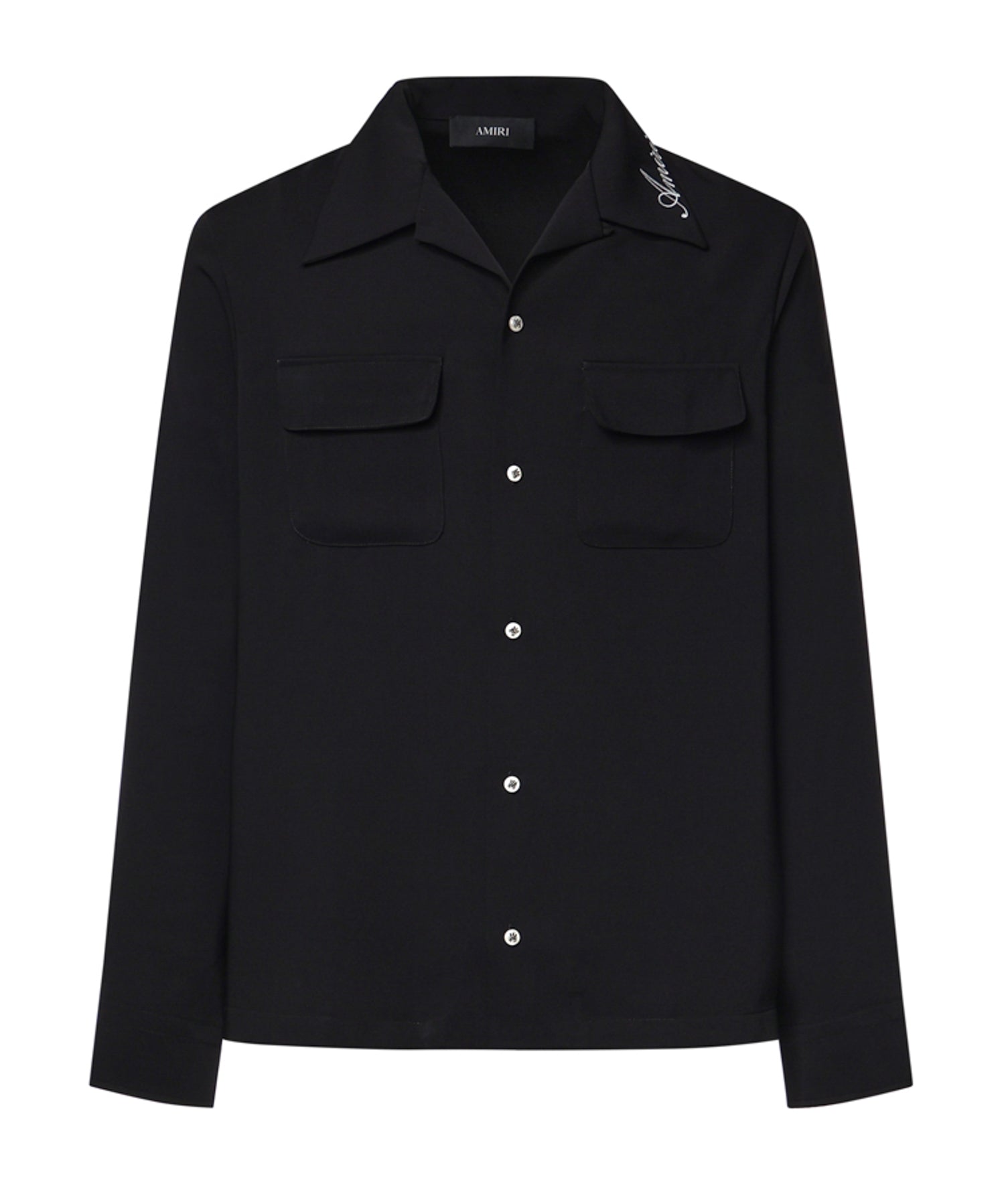 Camicia con tasche e logo AMSTCA1097 001 AMIRI 