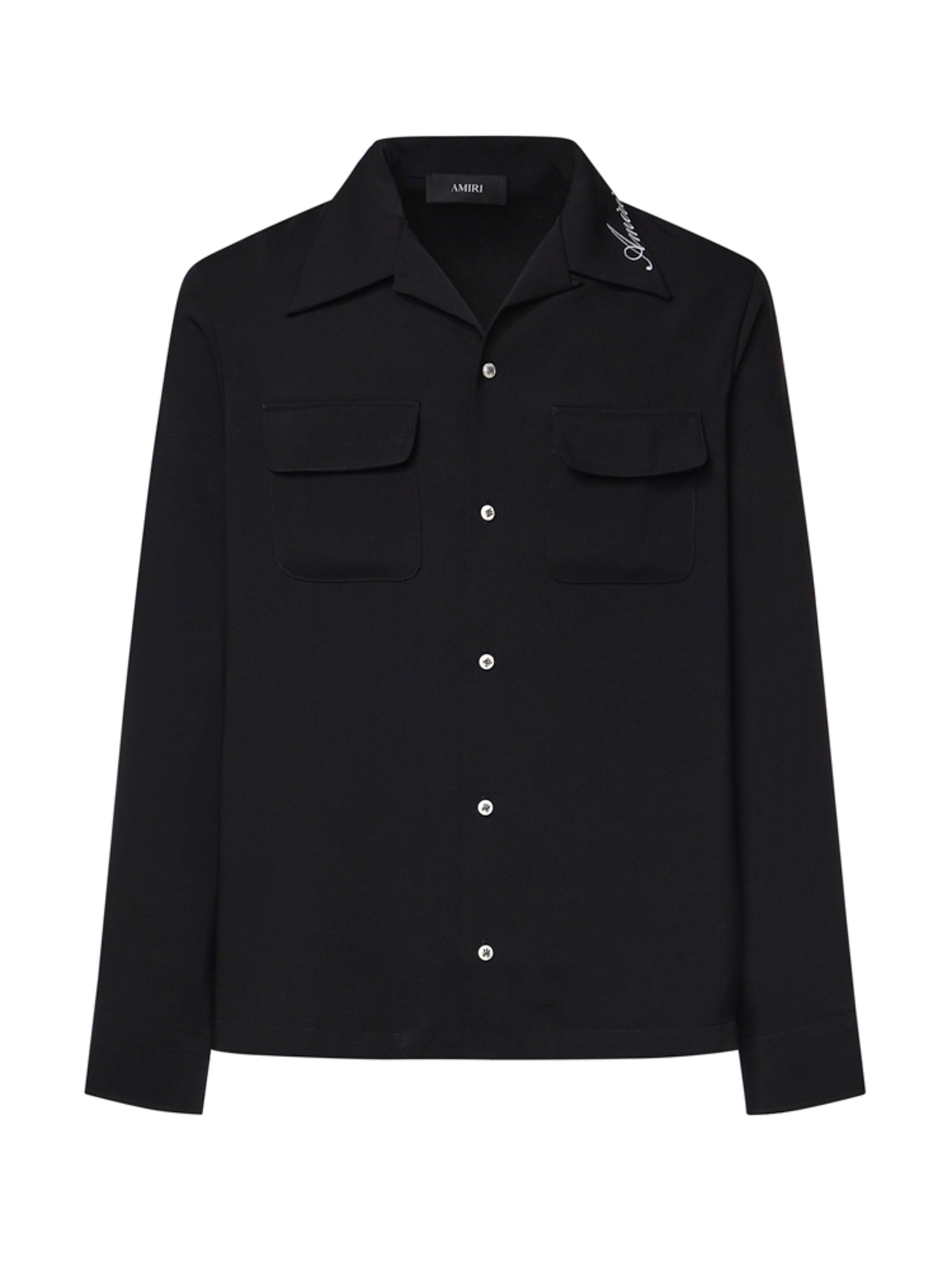 Camicia con tasche e logo AMSTCA1097 001 AMIRI 