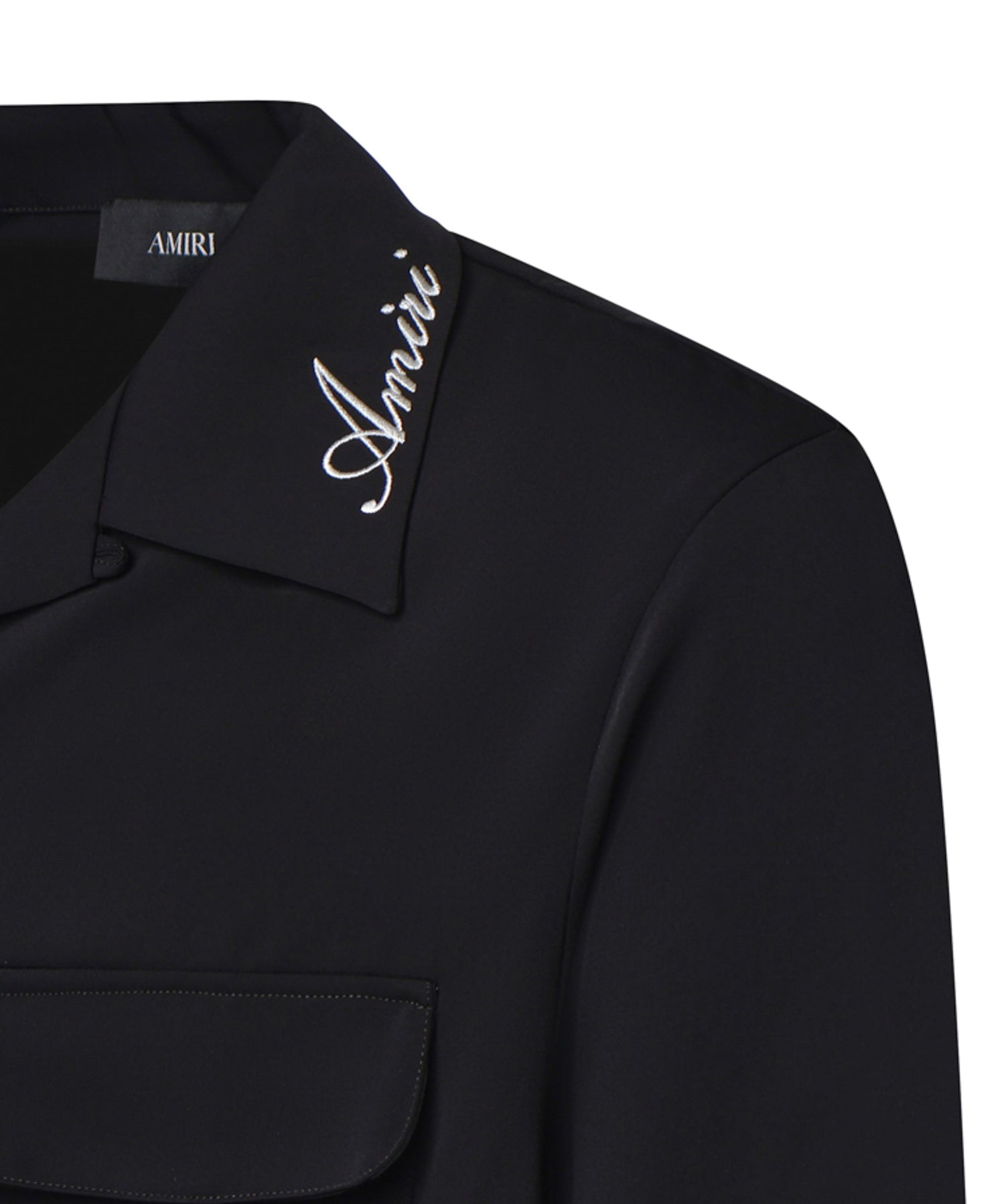 Camicia con tasche e logo AMSTCA1097 001 AMIRI 
