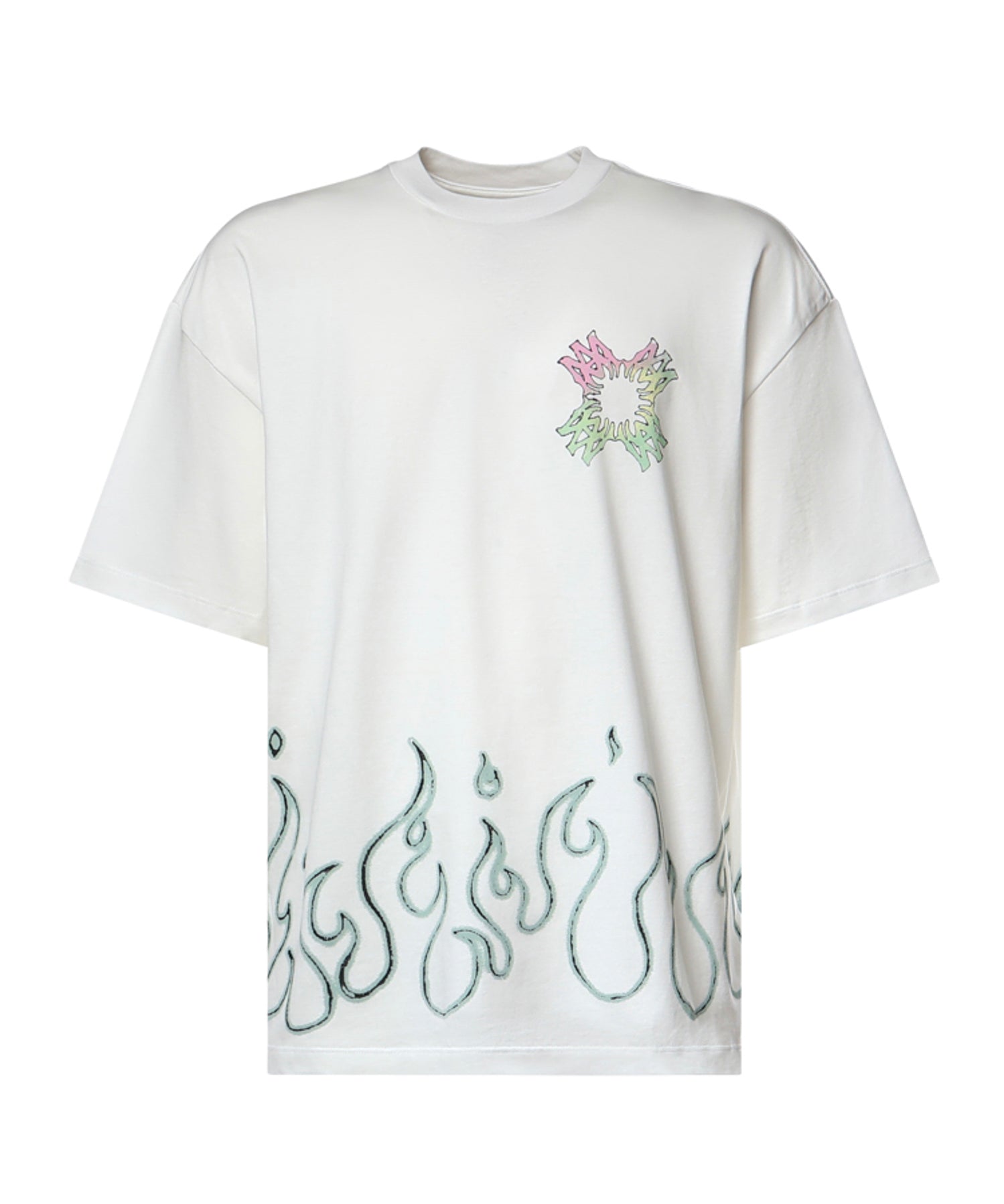 T-shirt Ma Quad Flames in cotone AMTOJR1148 127 AMIRI 