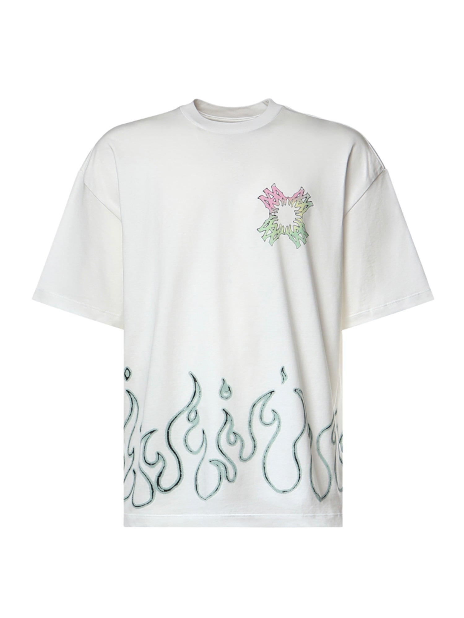 T-shirt Ma Quad Flames in cotone AMTOJR1148 127 AMIRI 