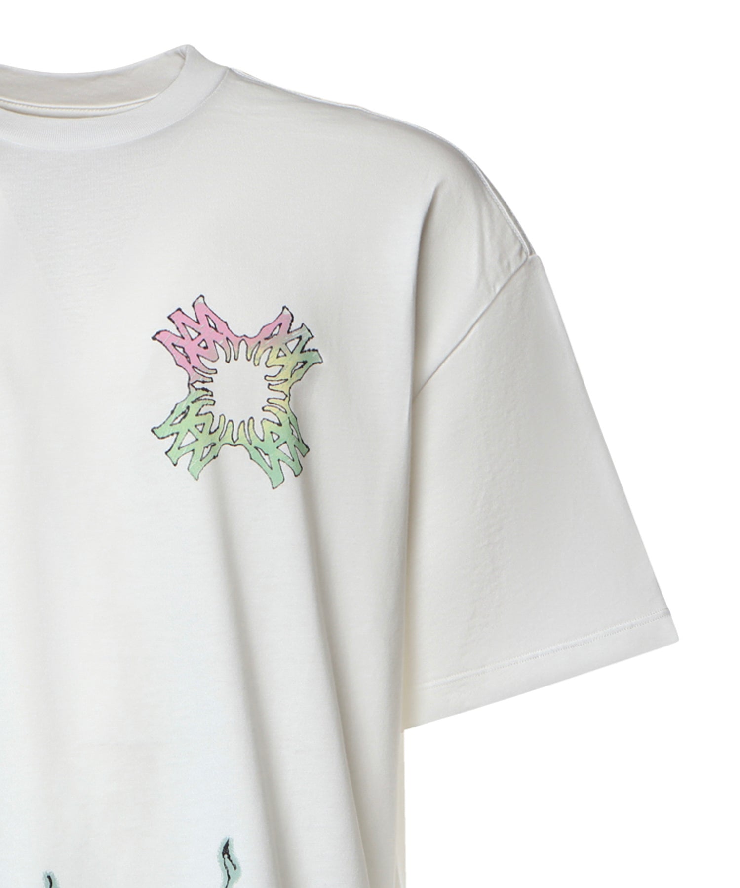 T-shirt Ma Quad Flames in cotone AMTOJR1148 127 AMIRI 