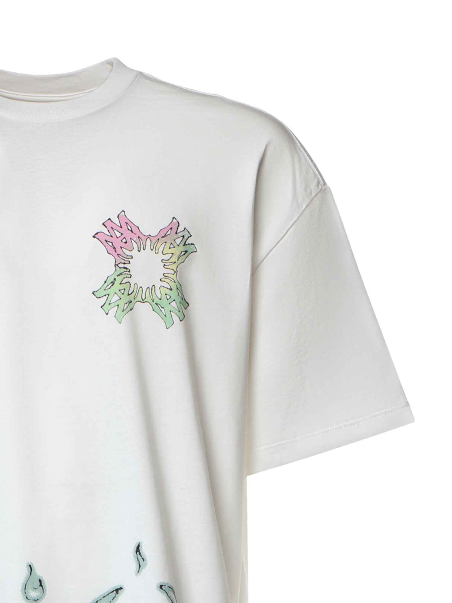 T-shirt Ma Quad Flames in cotone AMTOJR1148 127 AMIRI 