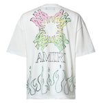 T-shirt Ma Quad Flames in cotone AMTOJR1148 127 AMIRI 