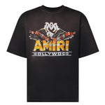T-shirt con logo in cotone<BR/> AMTOJR1200 001 AMIRI 