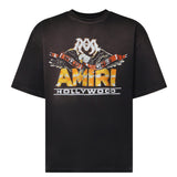 T-shirt con logo in cotone<BR/> AMTOJR1200 001 AMIRI 