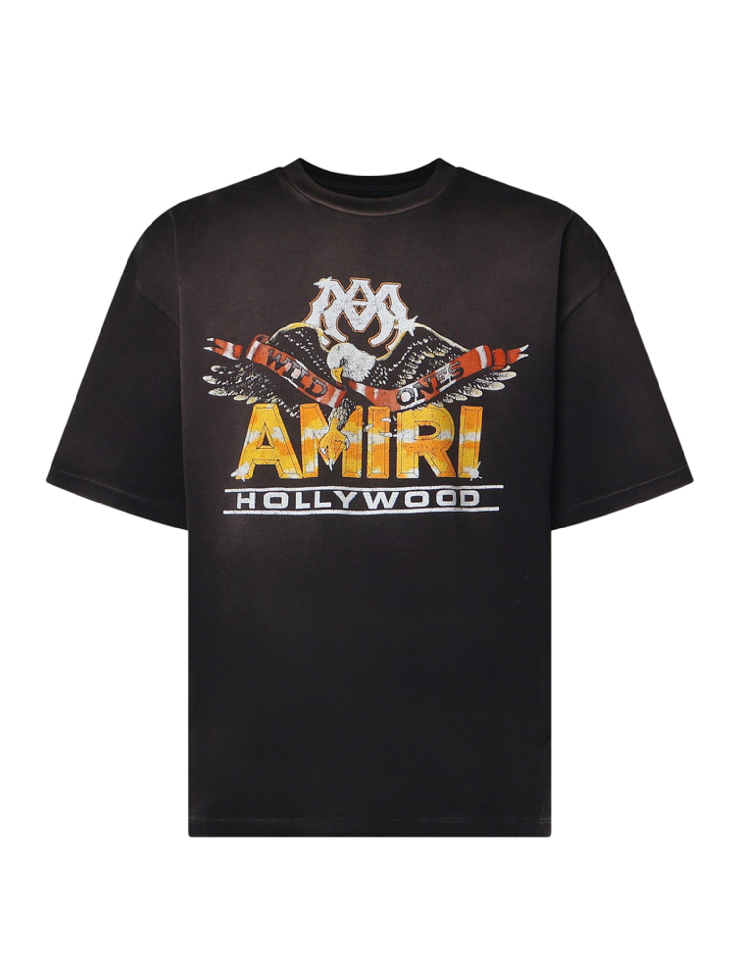 T-shirt con logo in cotone<BR/> AMTOJR1200 001 AMIRI 