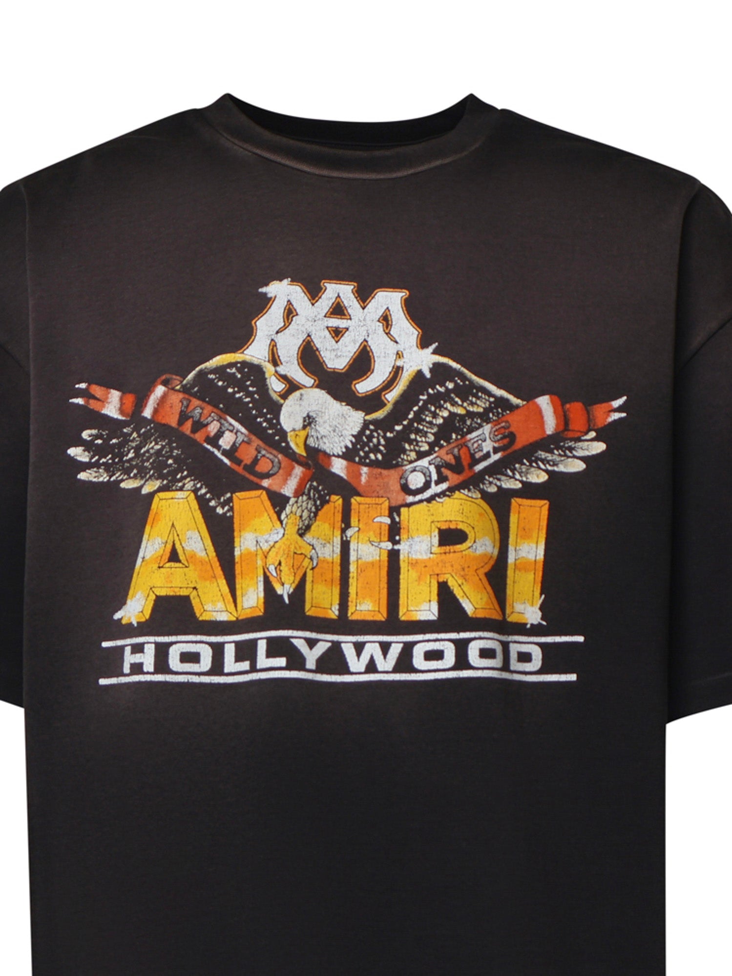 T-shirt con logo in cotone<BR/> AMTOJR1200 001 AMIRI 