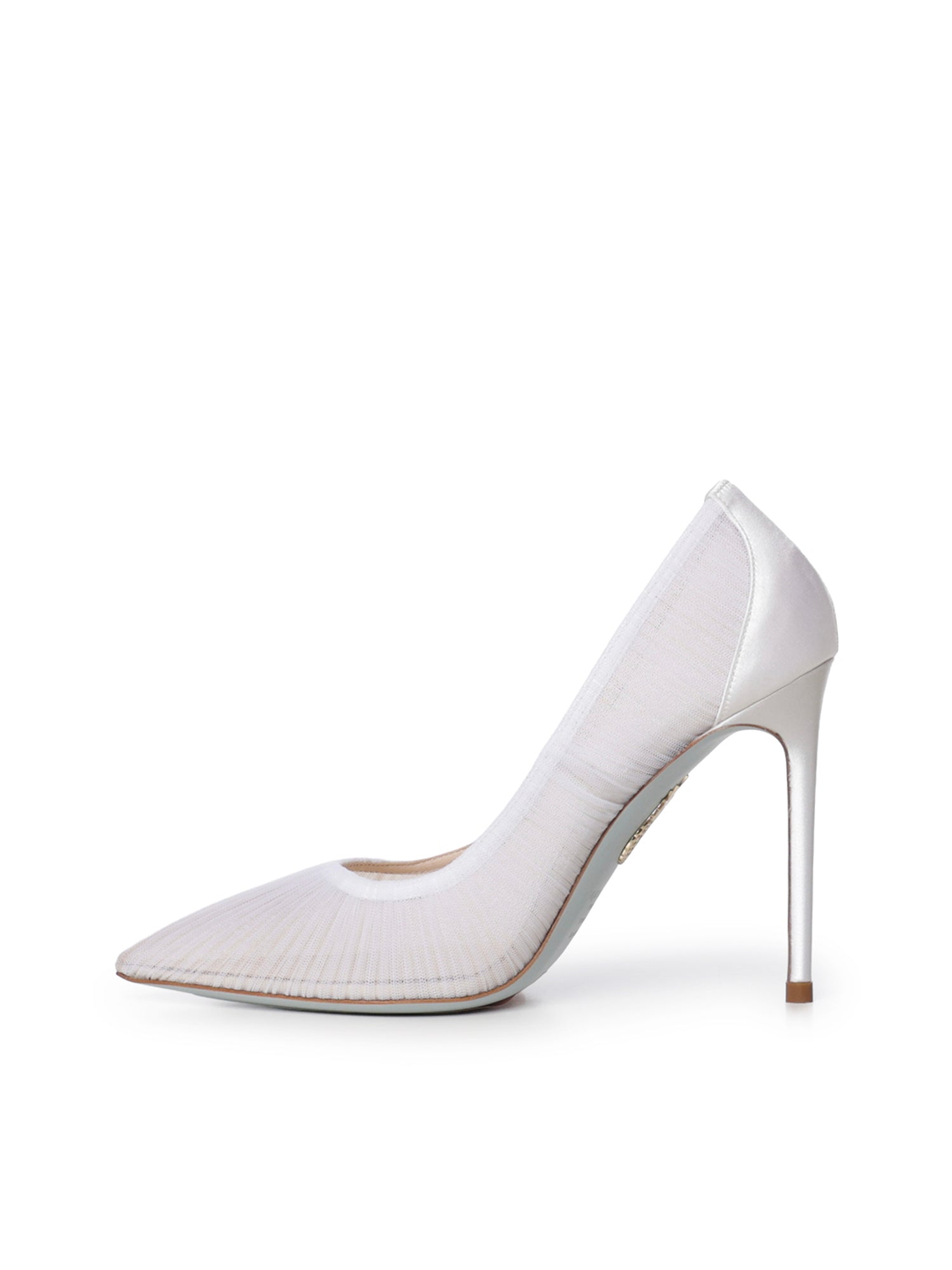 Pumps Voile in mesh e raso VLEHIGBR TSTFFF AQUAZZURA 
