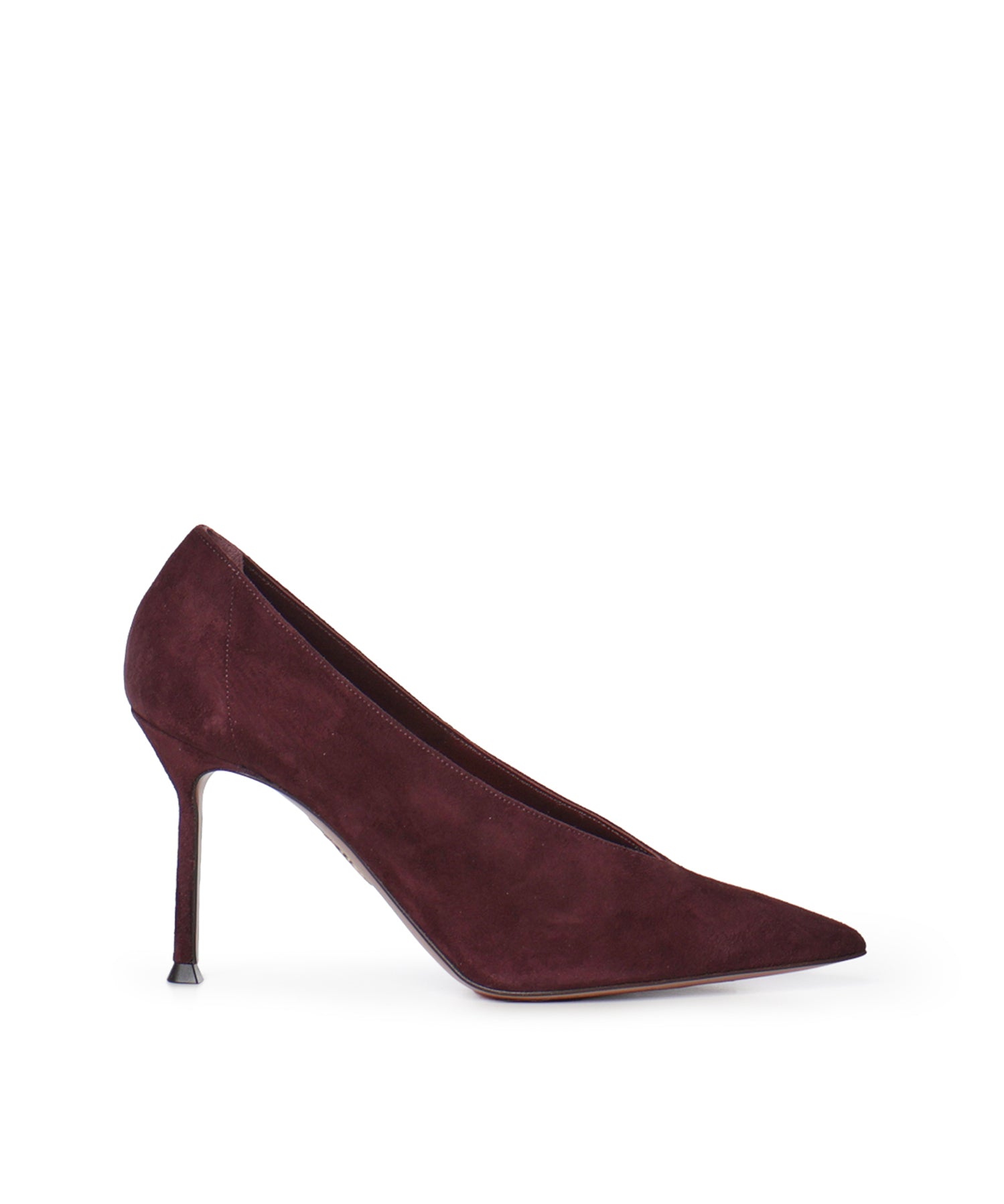 Pumps Voltaire in suede<BR/> VTRMIDP0 SUERPM AQUAZZURA 