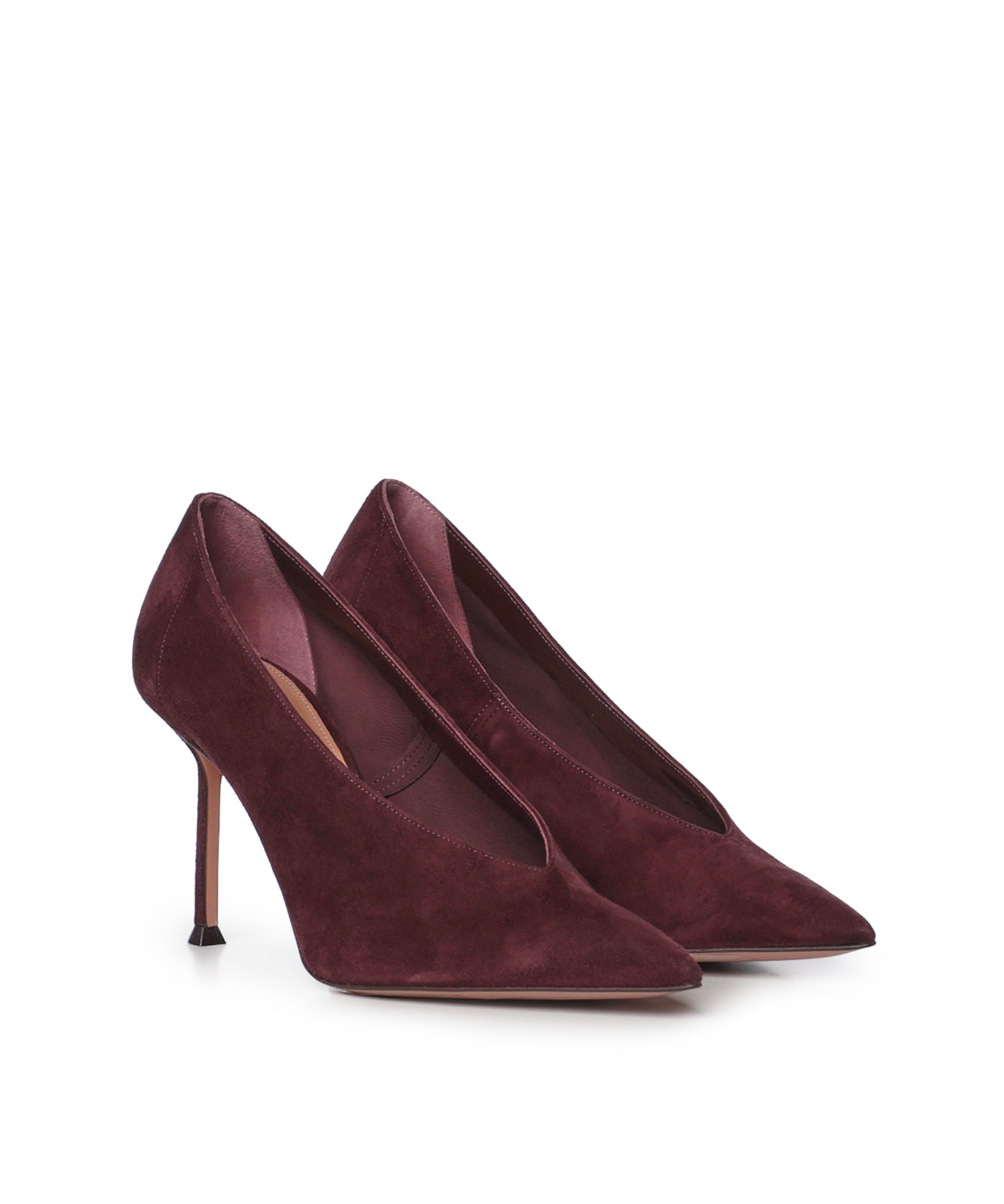 Pumps Voltaire in suede<BR/> VTRMIDP0 SUERPM AQUAZZURA 