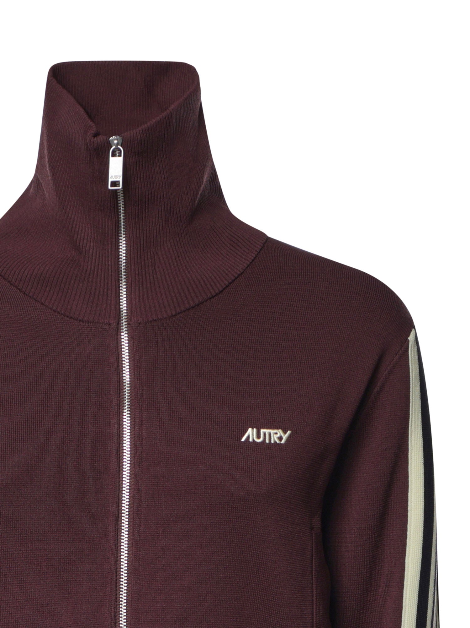Giacca in viscosa lavorata a maglia con logo JAPW 028R AUTRY 