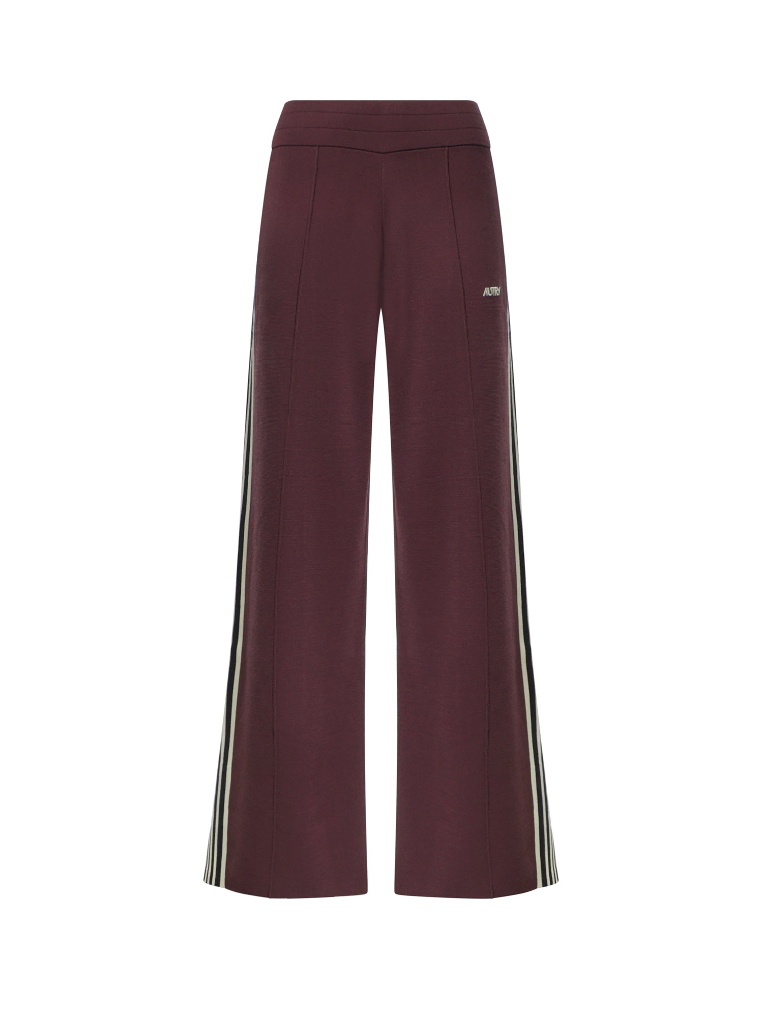 Pantalone jogger in viscosa lavorato a maglia PAPW 029R AUTRY 