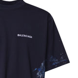 T-Shirt Paint Splatter in jersey 764235 TUVJ78065 BALENCIAGA 