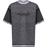 T-shirt in cotone con logo 764235 TUVS21000 BALENCIAGA 