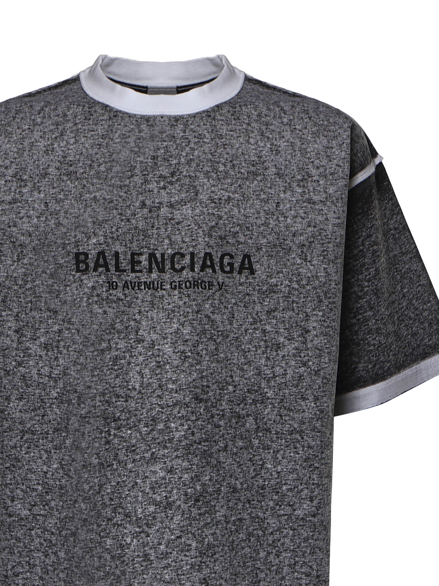 T-shirt in cotone con logo 764235 TUVS21000 BALENCIAGA 